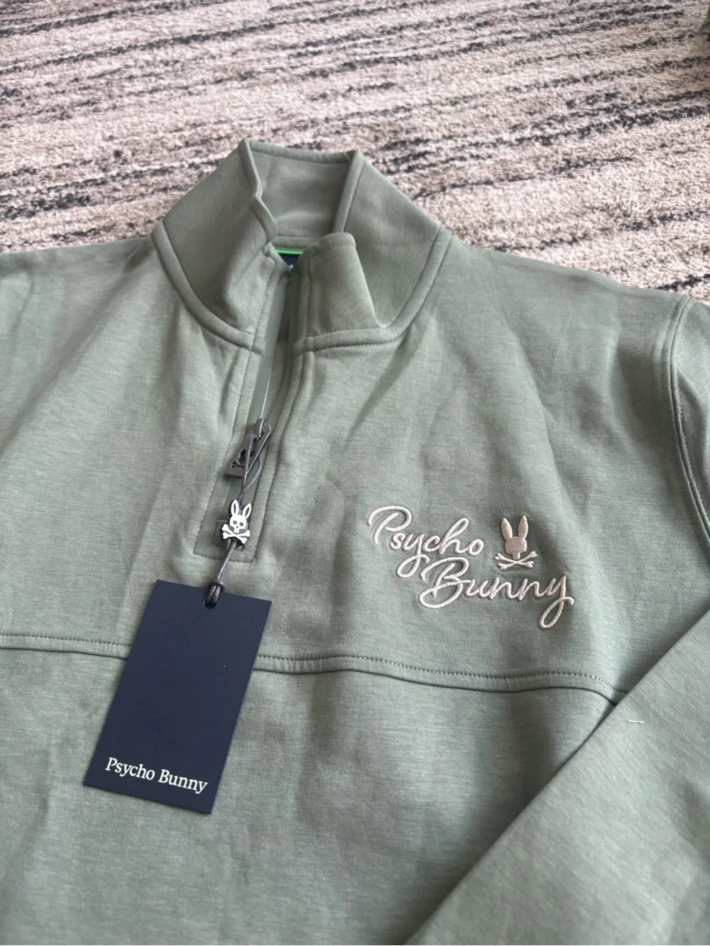 Psycho Bunny Kids Desert 1/4 Mock Zip‎